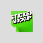 정사각형 싱글 스티커