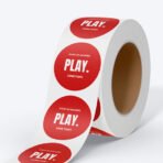 원형 롤 스티커