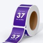 직사각형 롤 스티커