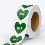 하트모양 롤 스티커