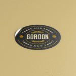 타원형 싱글 스티커